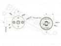 Motor DC JGA25-370 12V 620rpm gear motor